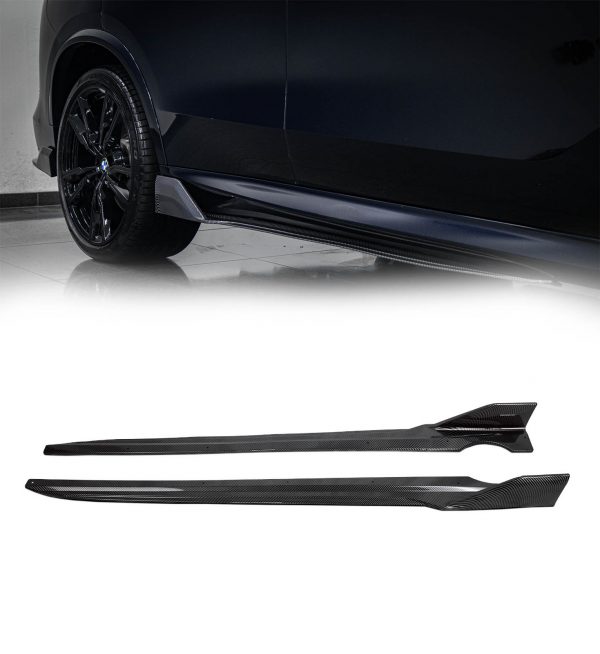 AERO KIT SPLITTER DIFFUSER SIDE SKIRTS SPOILER CARBON LOOK FOR BMW X5 G05 2019+ - Image 5