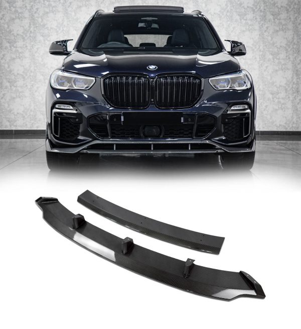 AERO KIT SPLITTER DIFFUSER SIDE SKIRTS SPOILER CARBON LOOK FOR BMW X5 G05 2019+ - Image 10