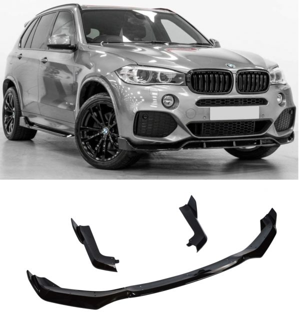 AERO KIT SPLITTER DIFFUSER SIDE SKIRTS SPOILER GLOSS BLACK FOR BMW X5 F15 13-18 - Image 3