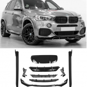AERO KIT SPLITTER DIFFUSER SIDE SKIRTS SPOILER GLOSS BLACK FOR BMW X5 F15 13-18