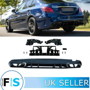 MERCEDES C CLASS W205 C63S AMG ED1 DIFFUSER & TAILPIPES