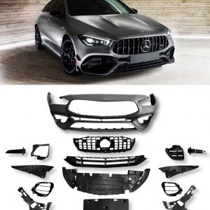 FRONT BUMPER BODYKIT CLA45 STYLE PRIMED FOR MERCEDES C118 W118 2019+