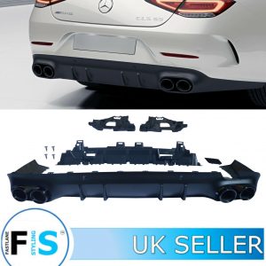 MERCEDES CLS 53 C257 AMG STYLE REAR DIFFUSER & TAILPIPES