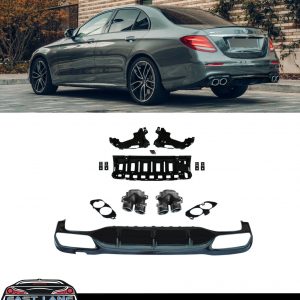 MERCEDES E CLASS REAR DIFFUSER & TAILPIPES W213 E53 AMG STYLE