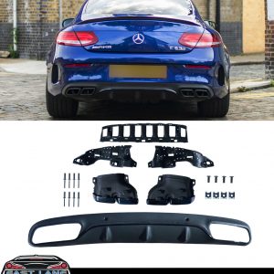 MERCEDES C CLASS DIFFUSER & TAILPIPES C205 A205 C63S AMG STYLE
