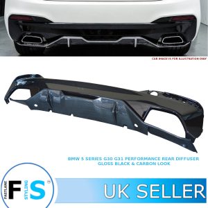 BMW 5 SERIES G30 G31 M PERFORMANCE REAR BUMPER DIFFUSER