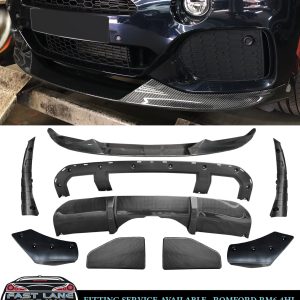 BMW X5 F15 AERO KIT FRONT SPLITTER LIP REAR DIFFUSER PACK CARBON FIBRE LOOK