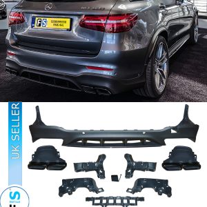 MERCEDES GLC X253 GLC63 AMG STYLE  REAR DIFFUSER 2016-2019