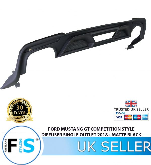 FORD MUSTANG GT REAR BUMPER DIFFUSER FACELIFT 2018+ - Image 2