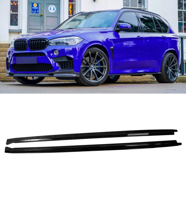 SIDE SKIRT EXTENSION BLADES M PERFORMANCE STYLE GLOSS BLACK FOR BMW X5 F15 X6 F16 - Image 3