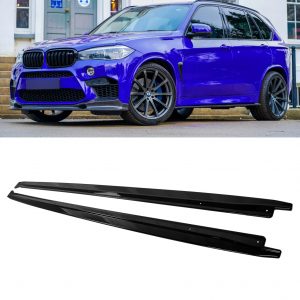 SIDE SKIRT EXTENSION BLADES M PERFORMANCE STYLE GLOSS BLACK FOR BMW X5 F15 X6 F16