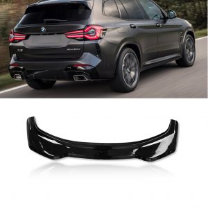 REAR BOOT ROOF SPOILER M PERFORMANCE STYLE GLOSS BLACK FOR BMW X3 F25 2014-2018