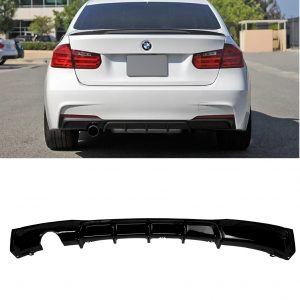 REAR DIFFUSER GLOSS BLACK FOR BMW 3 SERIES F30 F31 M SPORT 2011-2019
