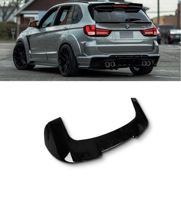 TOP ROOF SPOILER GLOSS BLACK FOR BMW X5 F15 X5M F85 2015-2018 - Image 5
