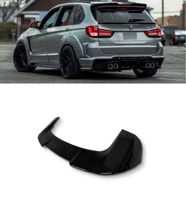 TOP ROOF SPOILER GLOSS BLACK FOR BMW X5 F15 X5M F85 2015-2018 - Image 2