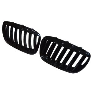 Front Kidney Grille Gloss Black BMW E53 X5 4DR Facelift 04-06 100% OEM FIT