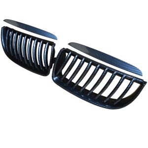 BMW E90 E91 3 SERIES 2005-2008 KIDNEY GRILLE GRILLES ���CARBON LOOK 100% OEM FIT