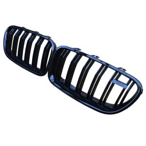 FRONT KIDNEY GRILLE GLOSS BLACK OEM FIT FOR BMW 5 SERIES F10 M5 STYLE 2011-2017