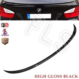 BMW 3 SERIES E90 M SPORTS REAR TRUNK BOOT LIP SPOILER GLOSS BLACK 100% OEM FIT