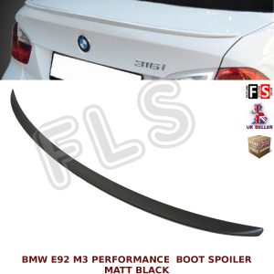 BMW 3 SERIES E92 COUPE PERFORMANCE REAR TRUNK BOOT SPOILER MATTE BLACK OEM FIT