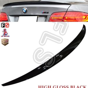BMW 3 SERIES E92 COUPE M PERFORMANCE 05+ GLOSS BLACK TRUNK BOOT LID LIP SPOILER