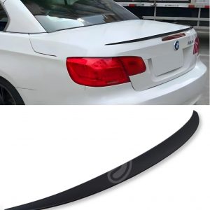 BMW 3 SERIES E92 COUPE M PERFORMANCE 05+ MATT BLACK TRUNK BOOT LID LIP SPOILER