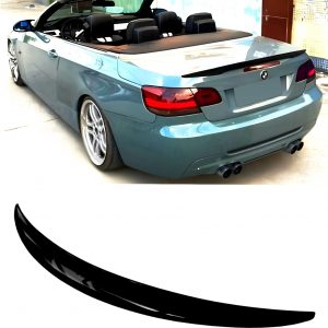 BMW 3 SERIES E93 CONVERTIBLE REAR TRUNK BOOT SPOILER GLOSS BLACK 100% OEM FIT