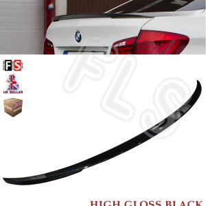 BMW 5 SERIES GLOSS BLACK F10 M-SPORTS REAR TRUNK BOOT LIP SPOILER 2011-2017 OEM