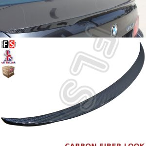 BMW 5 SERIES CARBON FIBER LOOK F10 M-SPORTS REAR TRUNK BOOT LIP SPOILER 2011-2017