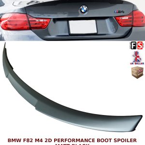 BMW 4 SERIES F82 M4 COUPE PERFORMANCE REAR TRUNK BOOT SPOILER MATTE BLACK OEM FIT