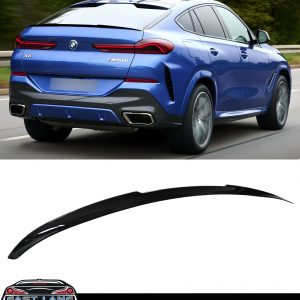 BMW X6 REAR TRUNK BOOT LIP SPOILER G06 X6M STYLE M PERFORMANCE GLOSS BLACK 2019+