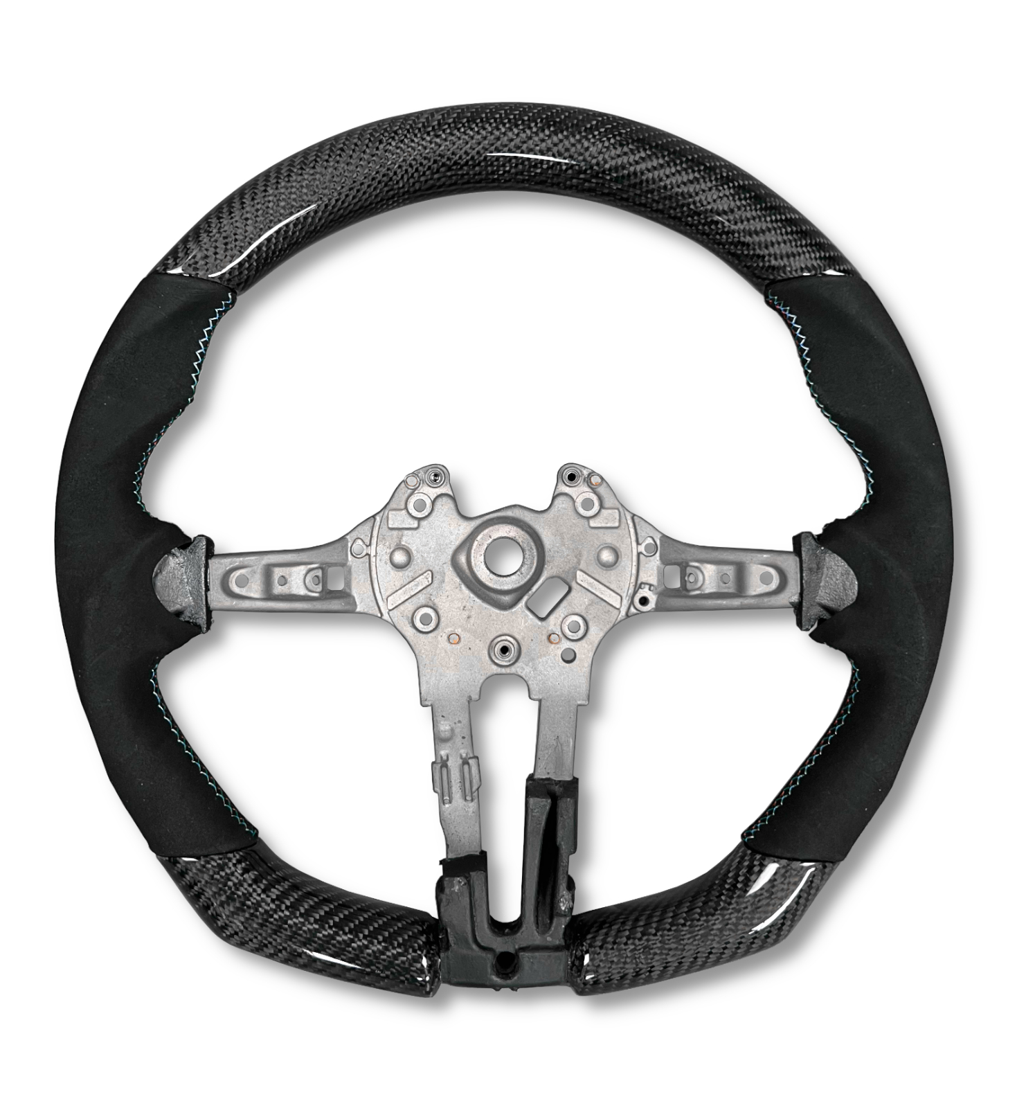 CARBON FIBRE & ALCANTARA STEERING WHEEL FOR BMW 1 2 3 4 SERIES M2 M3 M4 - Image 2