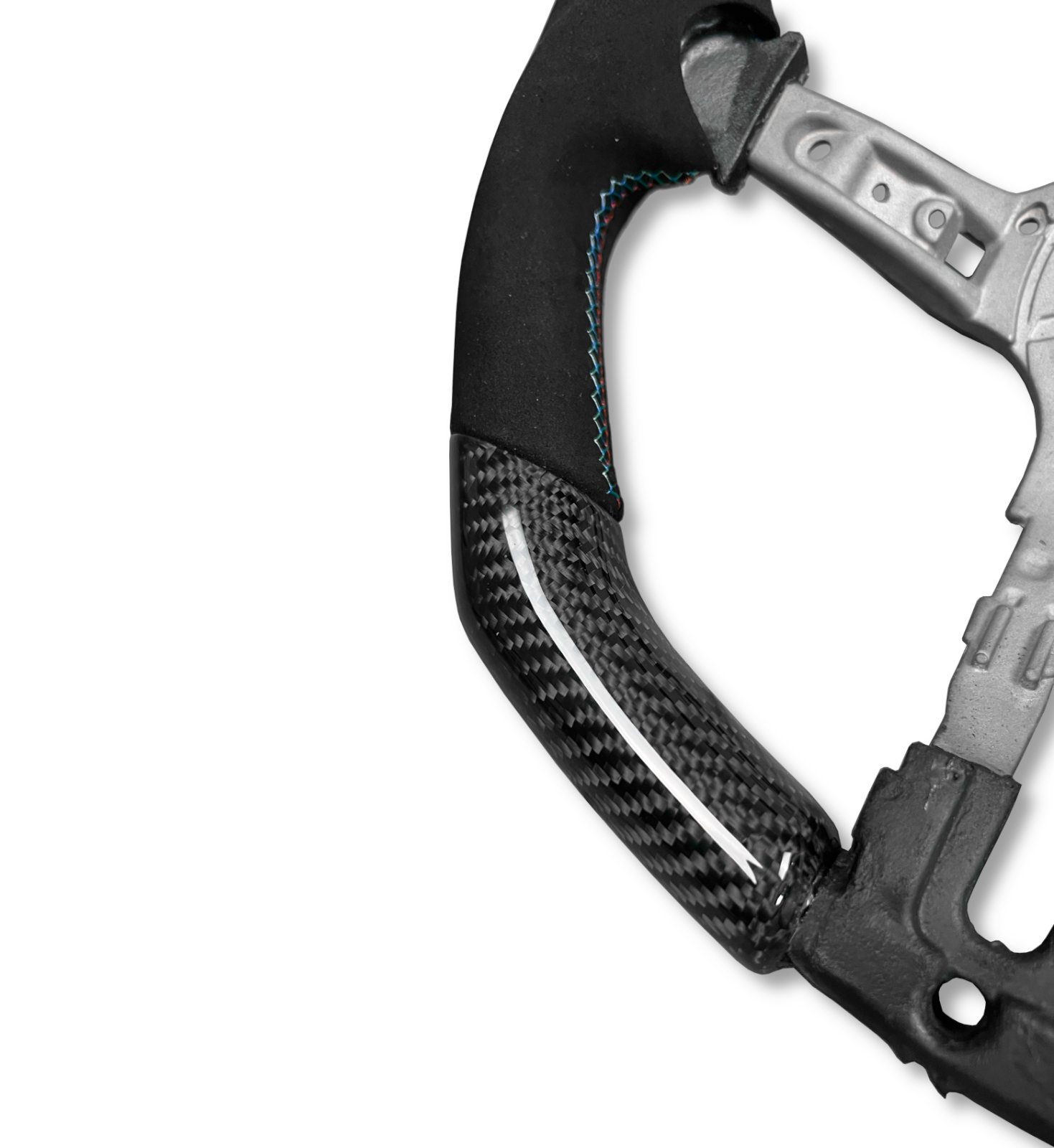 CARBON FIBRE & ALCANTARA STEERING WHEEL FOR BMW 1 2 3 4 SERIES M2 M3 M4 - Image 4