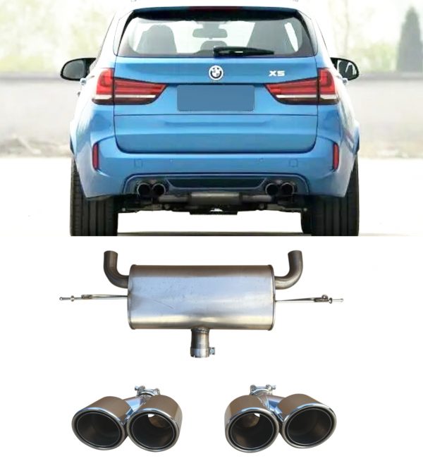 FRONT & REAR BUMPER AND BACKBOX TIPS X5M F85 STYLE PRIMED FOR BMW X5 F15 2013-18 - Image 3