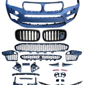 FRONT & REAR BUMPER AND BACKBOX TIPS X5M F85 STYLE PRIMED FOR BMW X5 F15 2013-18