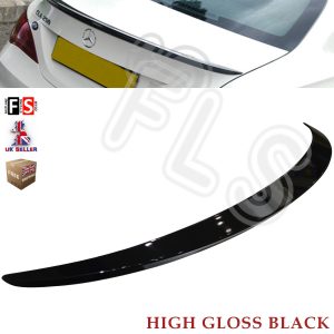 MERCEDES CLA W117 C117 AMG STYLE REAR TRUNK BOOT LIP SPOILER GLOSS BLACK OEM FIT