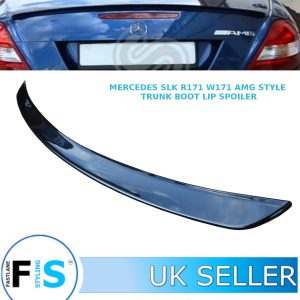 MERCEDES SLK R171 W171 AMG STYLE TRUNK BOOT LIP SPOILER GLOSS BLACK OEM FIT