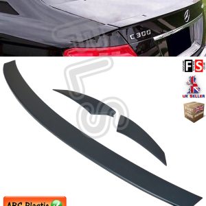 MERCEDES C CLASS C204 COUPE AMG REAR TRUNK BOOT LIP SPOILER 2011-14 MATTE BLACK