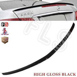 MERCEDES E CLASS COUPE C207 A207 AMG REAR TRUNK BOOT LIP SPOILER 10+ GLOSS BLACK