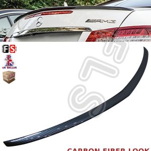MERCEDES E CLASS COUPE C207 A207 AMG REAR TRUNK BOOT LIP SPOILER 10+ CARBON FIBRE LOOK