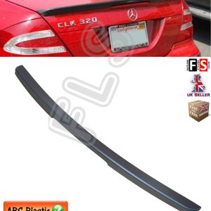 MERCEDES CLK C209 A209 AMG STYLE REAR TRUNK BOOT LIP SPOILER 03-09 MATTE BLACK