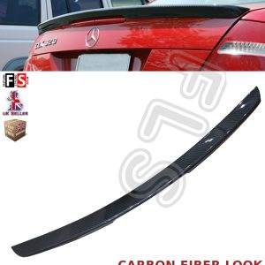 MERCEDES CLK A209 C209 AMG REAR TRUNK BOOT LIP SPOILER 03-09 CARBON FIBRE LOOK