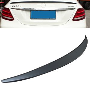 MERCEDES E CLASS W213 AMG STYLE REAR TRUNK BOOT LIP SPOILER MATTE BLACK OEM LOOK