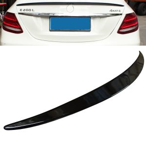 MERCEDES E CLASS W213 AMG STYLE REAR TRUNK BOOT LIP SPOILER GLOSS BLACK OEM FIT