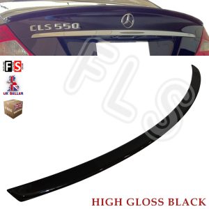 MERCEDES CLS CLASS C219 W219 GLOSS BLACK AMG STYLE REAR BOOT LIP SPOILER 04-10
