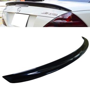 MERCEDES SL R230 AMG REAR TRUNK BOOT LIP SPOILER 100% OEM LOOK GLOSS BLACK