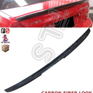 REAR BOOT TRUNK LIP SPOILER AMG STYLE CARBON LOOK FOR MERCEDES SL R230 2002-2007