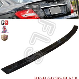 MERCEDES C CLASS COUPE C204 AMG REAR TRUNK BOOT LIP SPOILER GLOSS BLACK OEM FIT