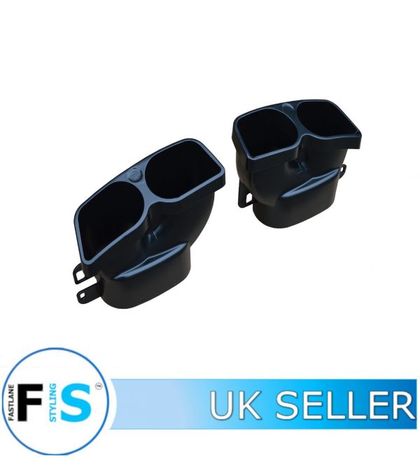 MERCEDES C CLASS C205 A205 DUCK SPOILER, B STYLE REAR DIFFUSER & TIPS GLOSS BLK - Image 4