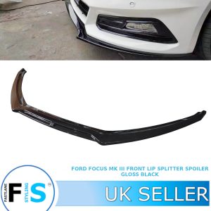 FORD FOCUS RS ST LOOK MK3 FRONT LIP SPLITTER SPOILER